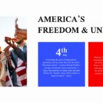 America 250 Template - Independence celebration slide to present 4th of July themes and American freedom