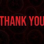 Hantavirus presentation thank you slide red text dark background