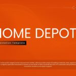Home Depot presentation template - title slide with orange background