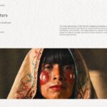 Indigenous People Template - Why This Day Matters slide with two-column layout and traditional portrait photo
