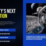 International Space Station Transition Plan - Future space destinations with lunar station and Earth views