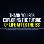 International Space Station Transition Plan - Thank you closing slide with space exploration theme