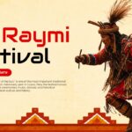 Inti Raymi Festival Template - Title slide with ceremonial performer
