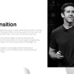 John Ternus Template - CEO transition slide to announce leadership changes and succession planning