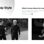 John Ternus Template - Leadership style slide to present executive management approach and philosophy