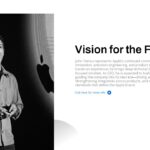 John Ternus Template - Vision slide to present executive future goals and strategic direction