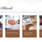 JPMorgan Chase services slide to showcase banking and financial service offerings