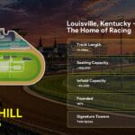 Churchill Downs Template - Venue information slide with track diagram and seating capacity details
