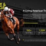 Kentucky Derby History Template - Timeline slide showing 150+ years of racing tradition with key statistics