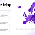 Europe Map Template - Main slide to highlight specific European countries with detailed information boxes and map