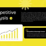 Market Research Report Template competitive analysis slide with growth charts to show market trends