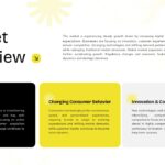 Market Research Report Template market overview slide to analyze industry trends and consumer behavior