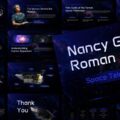 Nancy Grace Roman Space Telescope Template - Grid showcase revealing 12 slides exploring space mission from introduction to conclusion