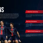 PSG Fan Engagement - Global community sections with celebrating players