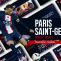 PSG PowerPoint Template - Dynamic cover slide with player collage