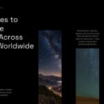 Perseid viewing locations template - dark sky recommendations with photos