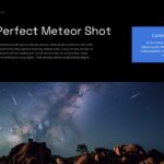 Meteor photography template - shooting tips with Milky Way landscape photo