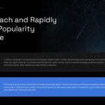 Meteor shower popularity template - 150k and 800k statistics with night sky