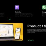 Pitchcraft Creative Deck Template - product service slide to showcase features and platform capabilities