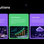 Pitchcraft Creative Deck Template - solutions overview slide to present key business solutions and approaches