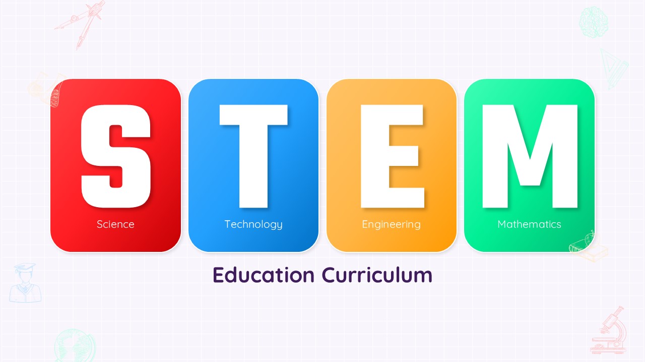 STEM Template - Science Technology Engineering Mathematics breakdown