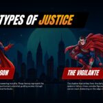 Justice Archetypes Template - Paragon vs Vigilante comparison layout