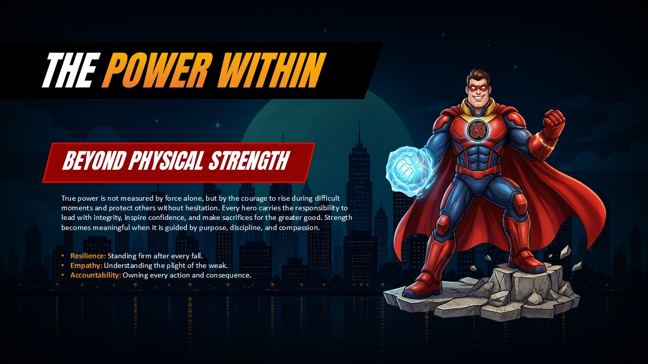 Inner Power Template - Beyond physical strength with core values