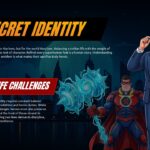 Secret Identity Template - Dual life challenges with character comparison