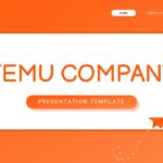 Temu Company Template - Professional title slide to open your e-commerce business presentation