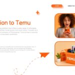 Temu Company Template - Introduction slide to explain your e-commerce platform and business model