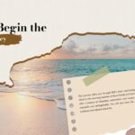 Travel Itinerary Template - journey begins with beach sunset