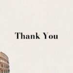 Travel Itinerary Template - thank you slide with landmarks