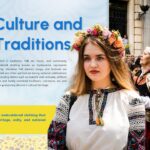 Ukraine Template - Culture slide to showcase Ukrainian traditions and vyshyvanka heritage clothing