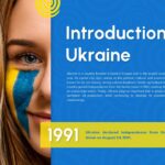 Ukraine Template - Introduction slide to present basic facts and independence history of Ukraine