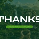 Animal Conservation Template - closing slide with thanks message over natural wildlife habitat background imagery
