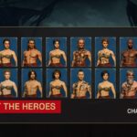 Windrose Game Character Template - Grid layout slide to showcase multiple heroes and character options