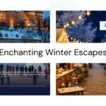 Winter Carnival Template - enchanting escapes with illuminated market scene