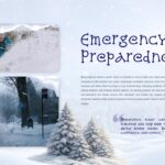 Winter Storm Template - preparedness slide with emergency scenarios