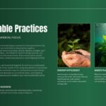 World Environment Day sustainable practices slide to showcase green business initiatives and eco-friendly strategies