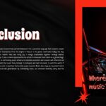 World Music Day Template - Conclusion slide with DJ equipment and inspirational music quote