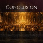 All Saints Day Template - conclusion slide with grand cathedral interior and candlelit ceremony artwork