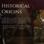 All Saints Day Template - historical origins slide with classical statue and church interior architecture