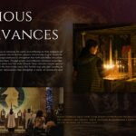 All Saints Day Template - religious practices slide with church service photos and candlelight scenes