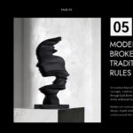 Art History Template - Modern art section slide to explore abstraction, Cubism, and Surrealism movements