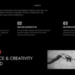 Art History Template - Three-column slide to break down Renaissance humanism, perspective, and masterpieces
