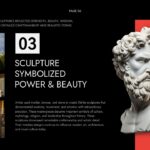 Art History Template - Section opener to showcase classical and Renaissance sculpture's power and beauty