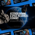 Asteroid Mining Space Resources Economy Template - Cover Slide