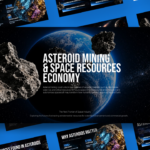 Asteroid Mining Space Resources Economy Template - Cover Slide