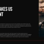Barber Shop Differentiation Template - two-column slide with Expert Craftsmanship and Premium Experience sections