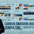 Carbon Emission Reduction Consulting Template - Full Deck Preview